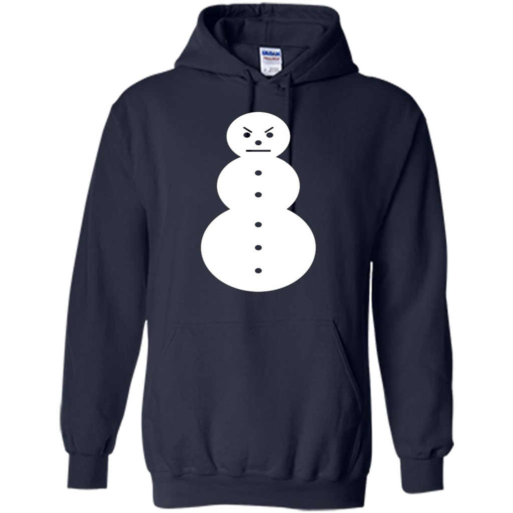 Christmas T-shirt Angry Snowman T Shirt Navy