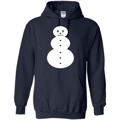 Christmas T-shirt Angry Snowman T Shirt Navy