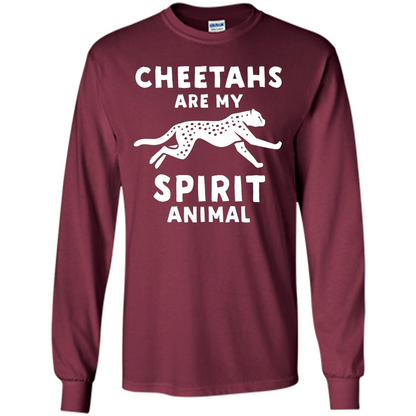 Cheetahs Are My Spirit Animal T-shirt Maroon