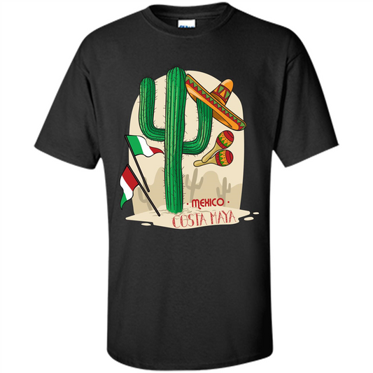 Summer T-shirt Mexico Costa Maya Black