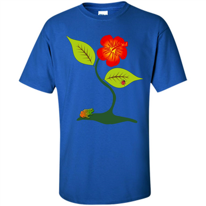 Plant And Flower T-Shirt Royal