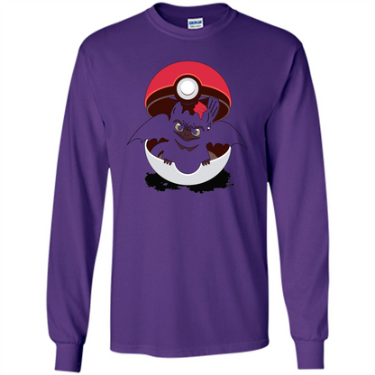 Cartoon T-shirt How To Catch Your Dragon Purple
