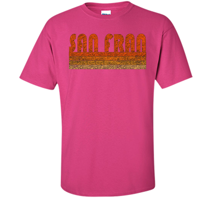 Vintage Retro San Francisco T-Shirt cool shirt Heliconia