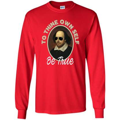 Music T-shirt To Thine Own Self Be True T-shirt Red