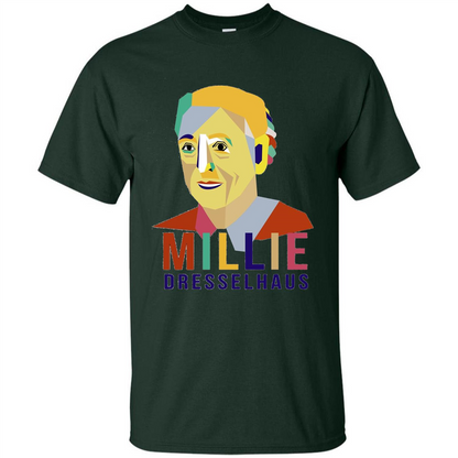 Mildred Dresselhaus - The Queen Of Carbon Science T-shirt Forest Green