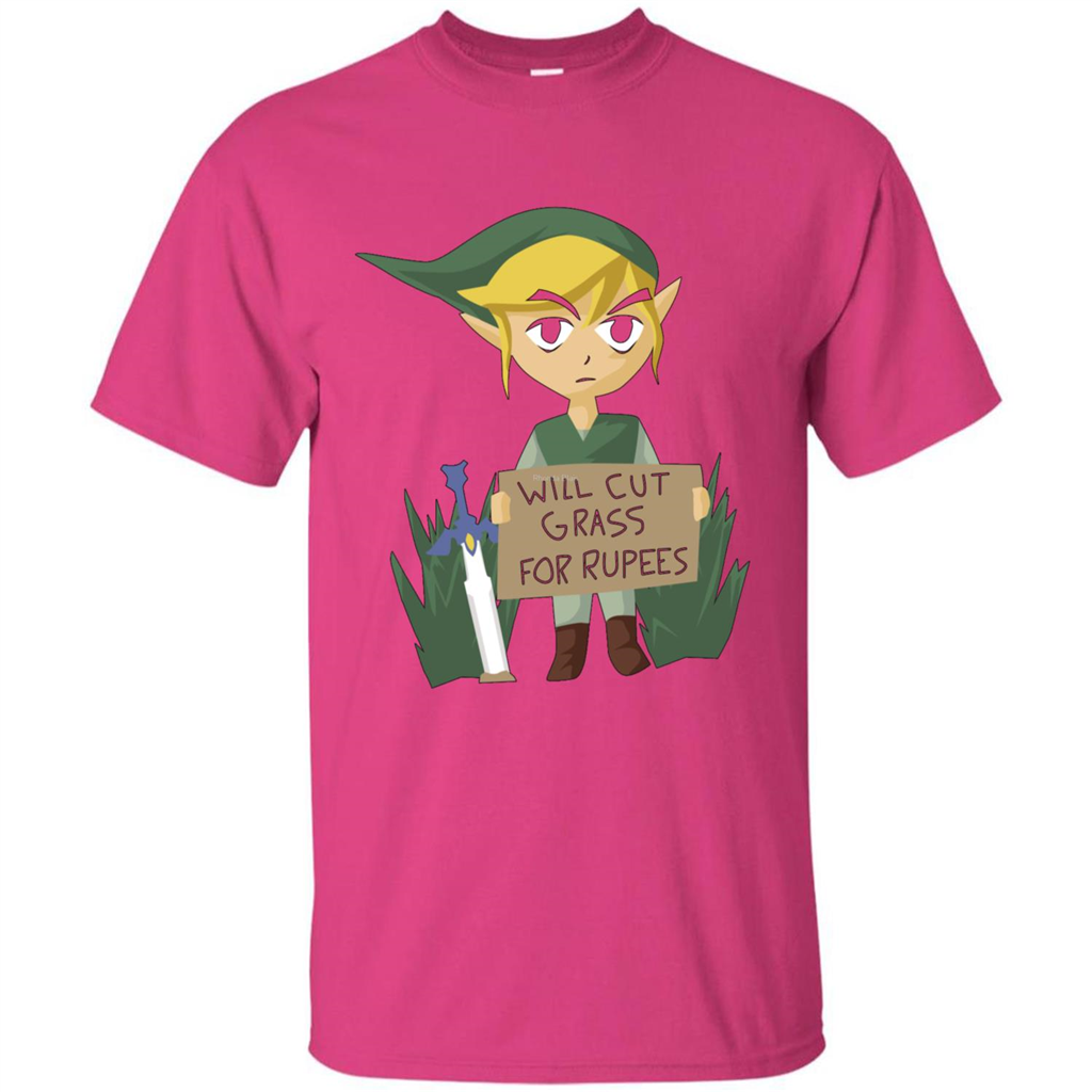 Video Games T-shirt Will Cut Grass For Rupees T-shirt Heliconia