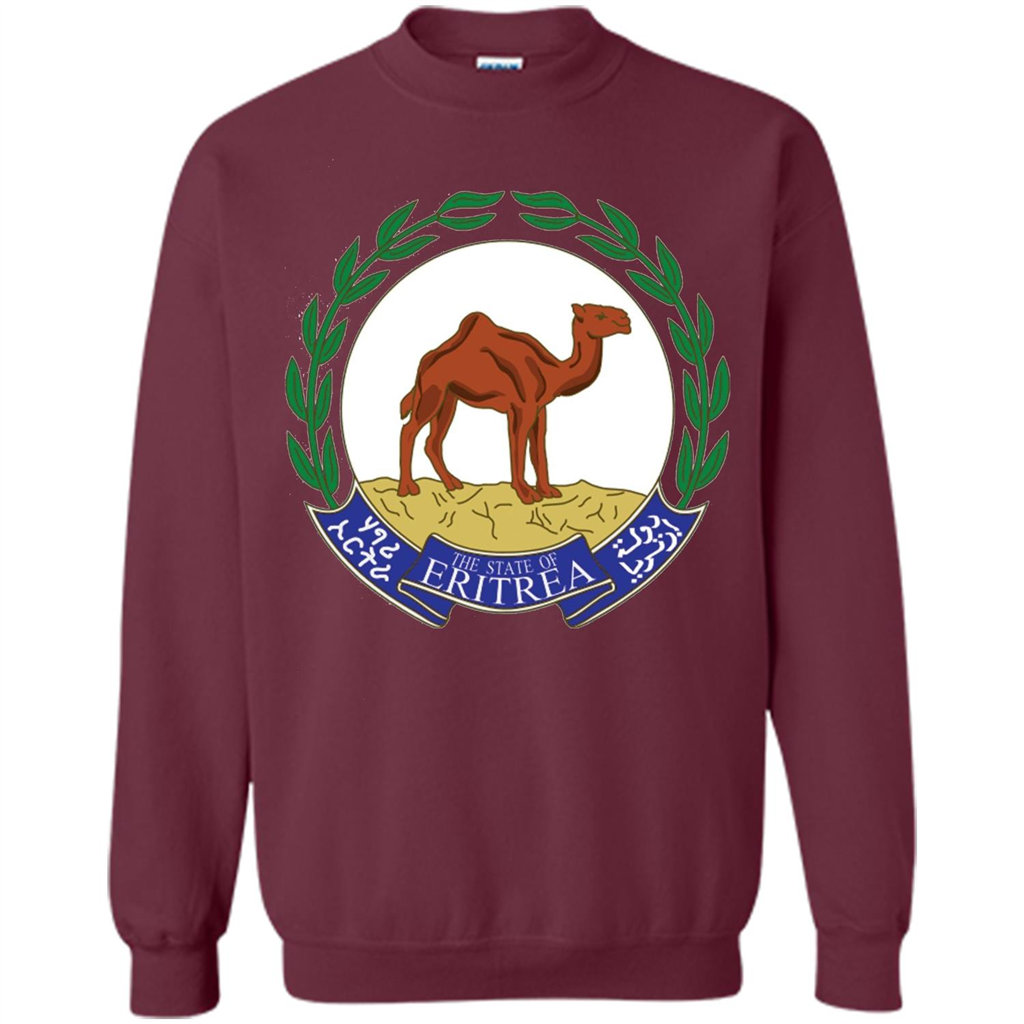 Eritrea Emblem T-shirt National Heritage Pride Maroon