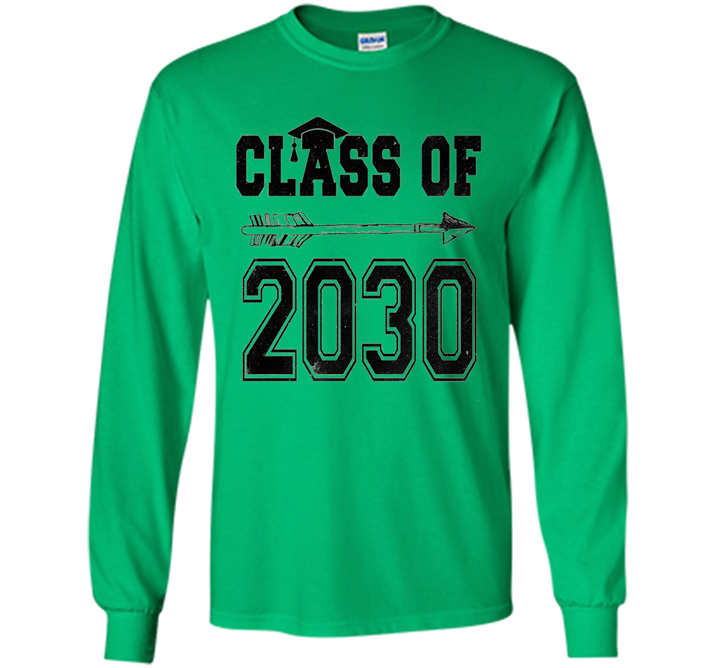 Kindergarten T-shirt Class Of 2030 Kindergarten Style T-shirt Irish Green