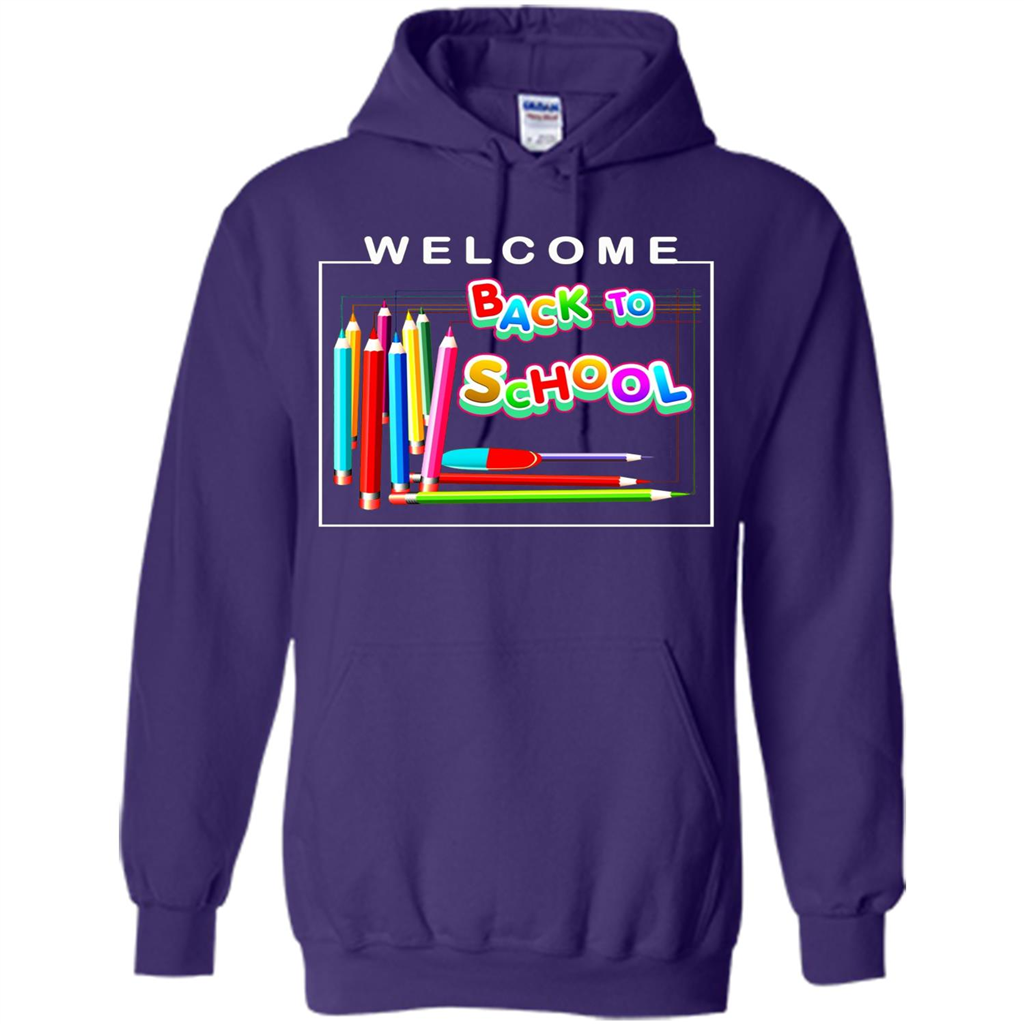 Welcome Back to School T-shirt School Day T-shirt Purple