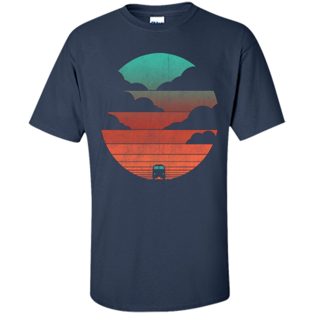 Driving Into The Sunset T-shirt Navy