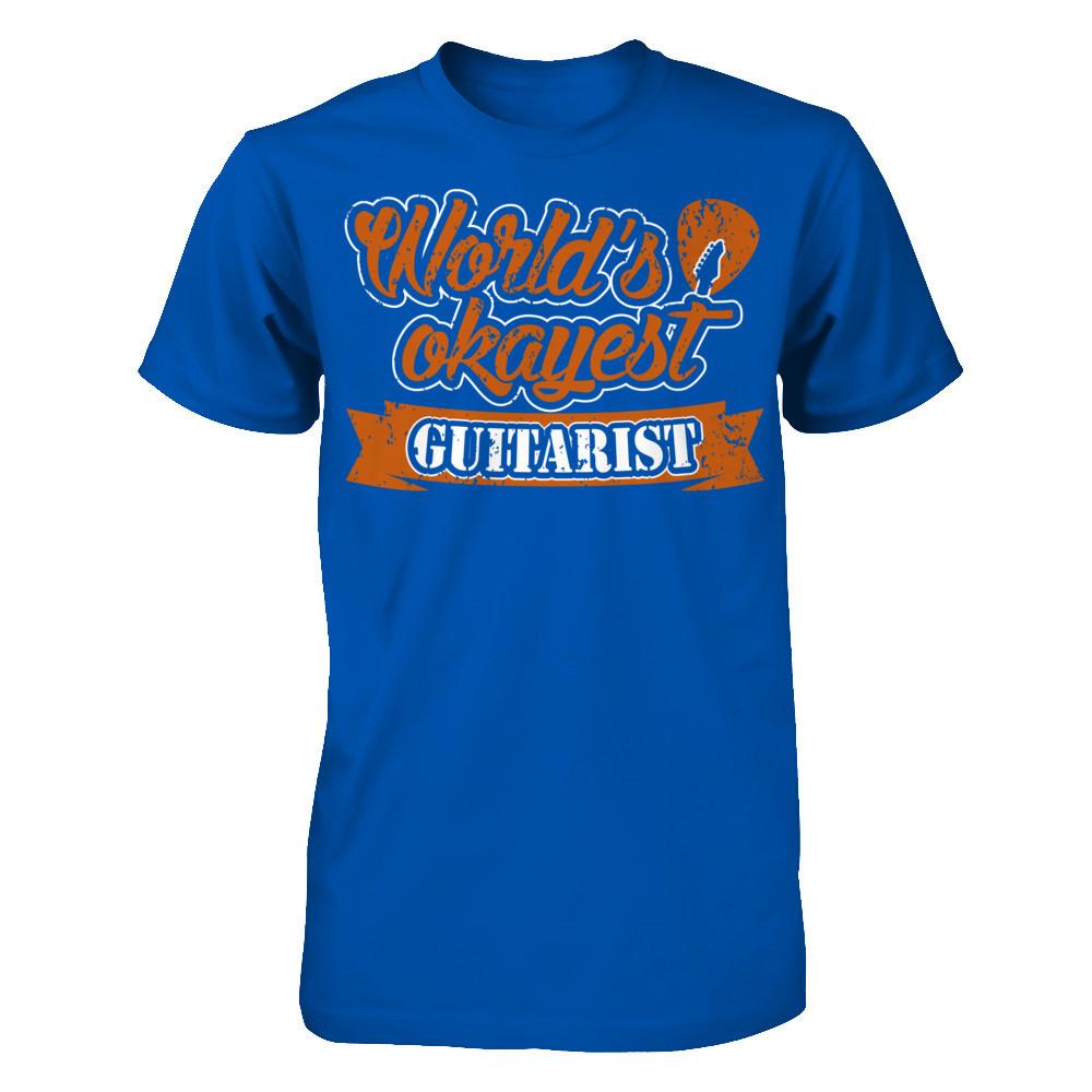 World's Okayest Guitarist Next Level - Unisex Fitted Tee Royal