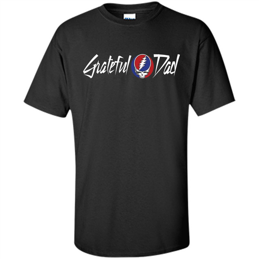 Fathers Day T-shirt Grateful Dad Black