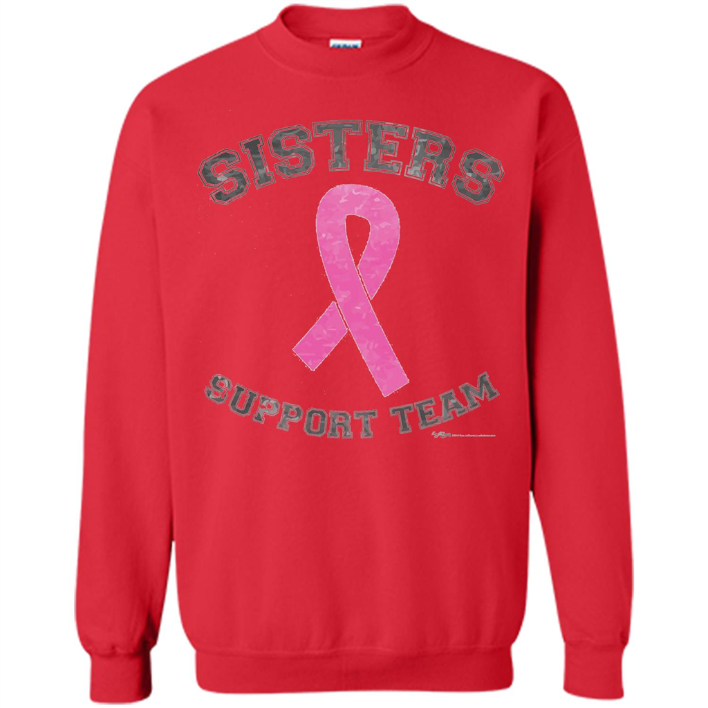 Breast Cancer Awareness T-shirt Sisters Support Team Red
