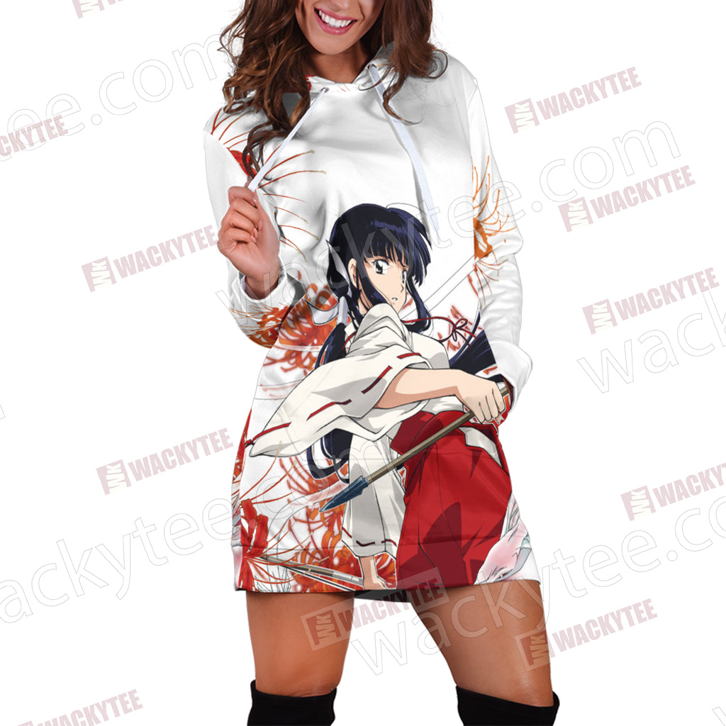 Inuyasha and Kikyo New 3D Hoodie Dress