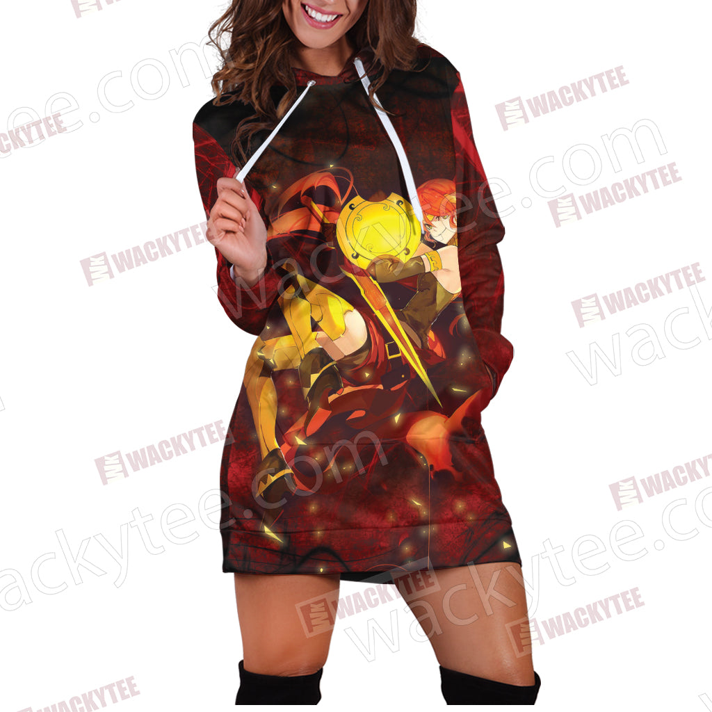 RWBY Pyrrha Nikos 3D Hoodie Dress