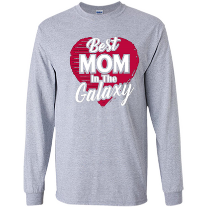 Mothers Day T-shirt Best Mom In The Galaxy Sport Grey
