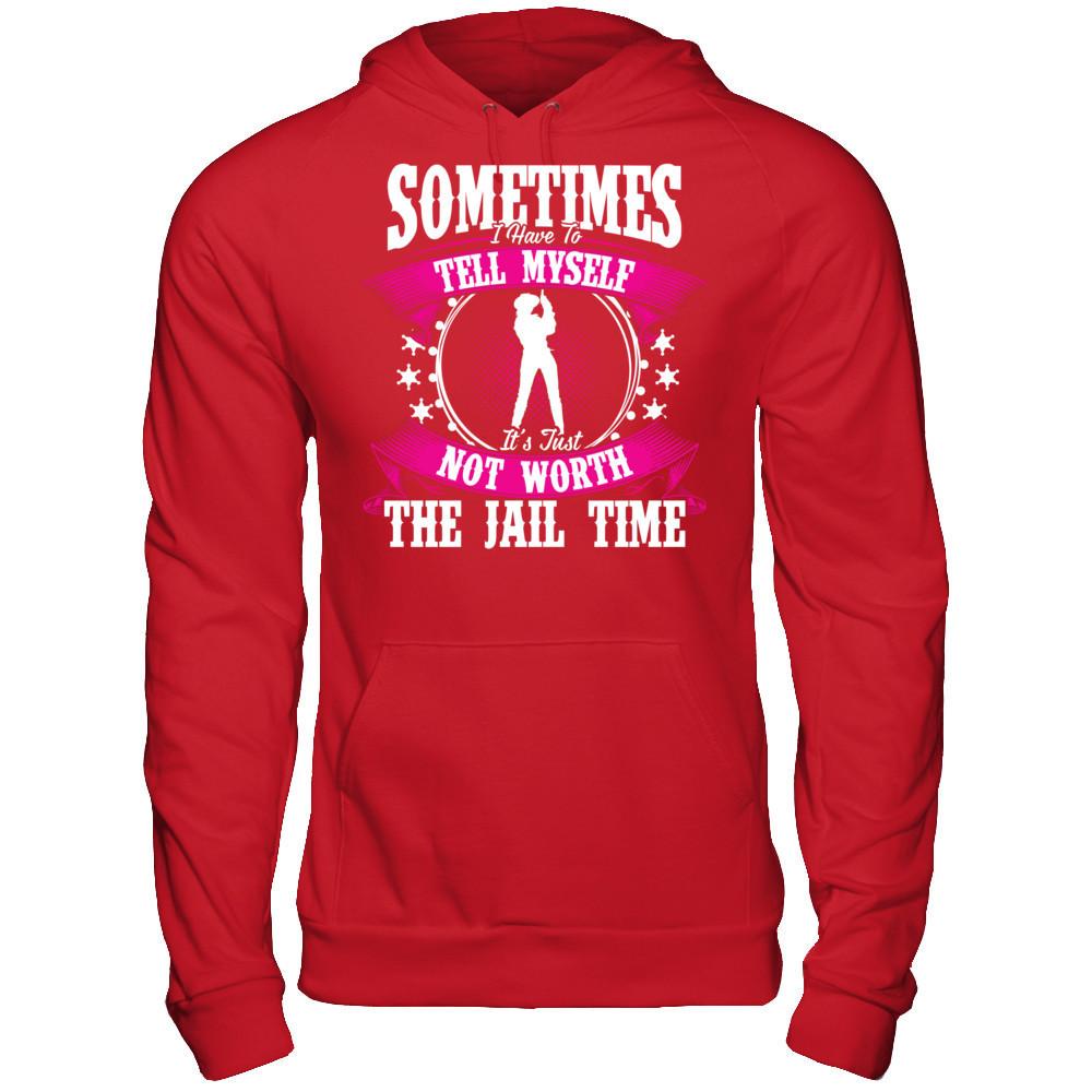 Sometimes I Have To Tell Myself It's Just Not Worth The Fail Time Gildan - Pullover Hoodie Red