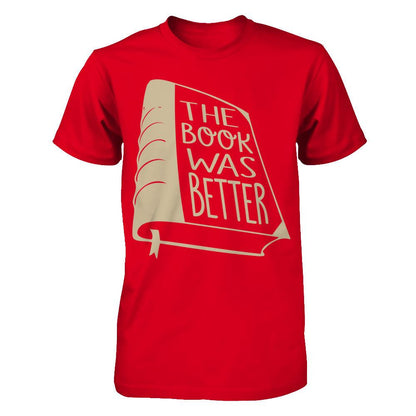 The Book Was Better Next Level - Unisex Fitted Tee Red