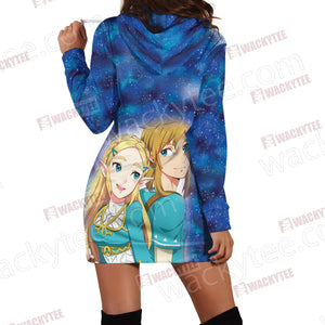 The Legend of Zelda And Princess Zelda 3D Hoodie Dress