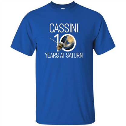 Cassini 10 Years at Saturn T-shirt Royal