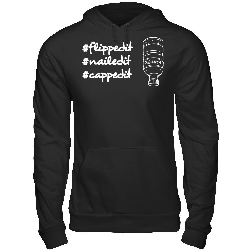Flippedit Nailedit Cappedit T-shirt Gildan - Pullover Hoodie Black