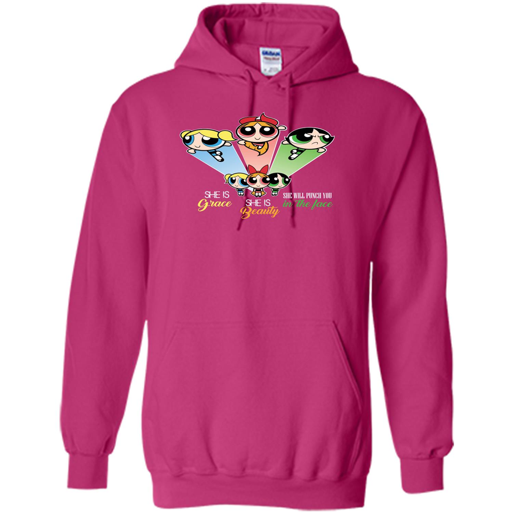 Powerpuff Girls T-shirt She Is Beauty She Is Grace T-shirt Heliconia