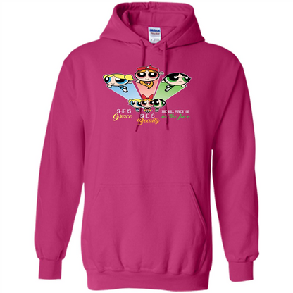 Powerpuff Girls T-shirt She Is Beauty She Is Grace T-shirt Heliconia