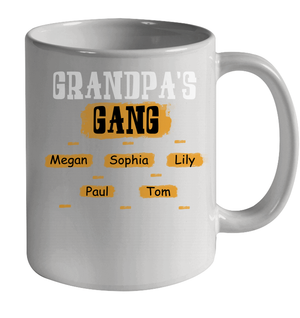 Grandpa's Gangs (Customized Name) Ceramic Mug 11oz