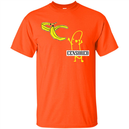 Banana T-shirt Censored T-shirt Orange
