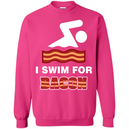 Bacon T-shirt I Swim For Bacon T-shirt Heliconia