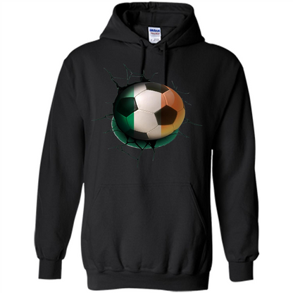 Ireland Football Soccer T-shirt Black