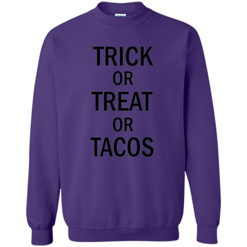 Trick or Treat or Tacos T-shirt Funny Halloween Costume T-shirt Orange