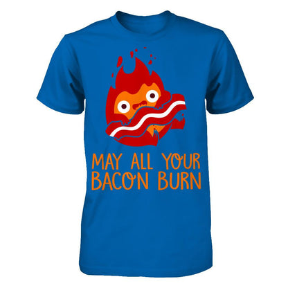 May All Your Bacon Burn T-shirt Gildan - Short Sleeve Tee Royal