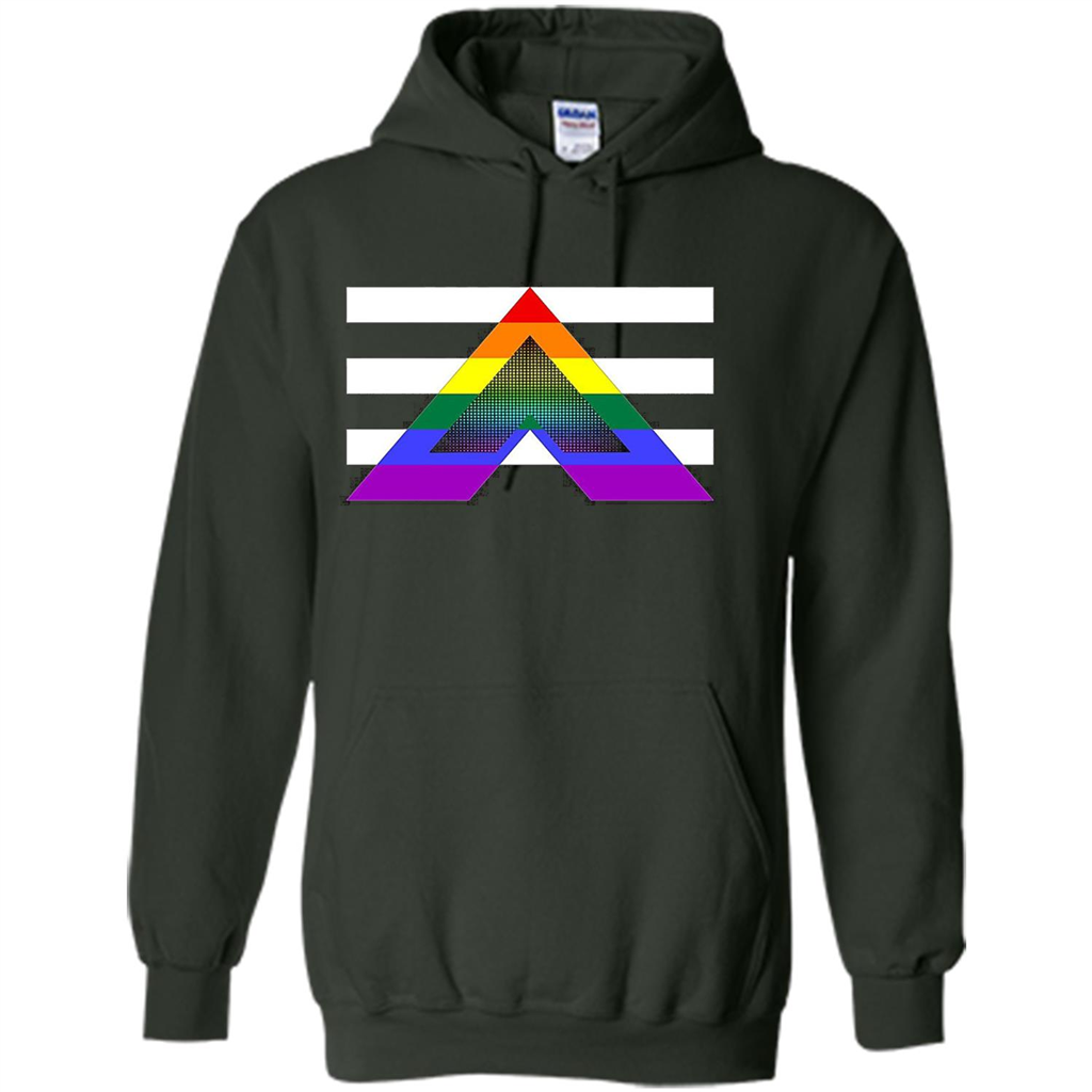LGBT Pride Straight Ally Pride Flag T-Shirt Forest Green