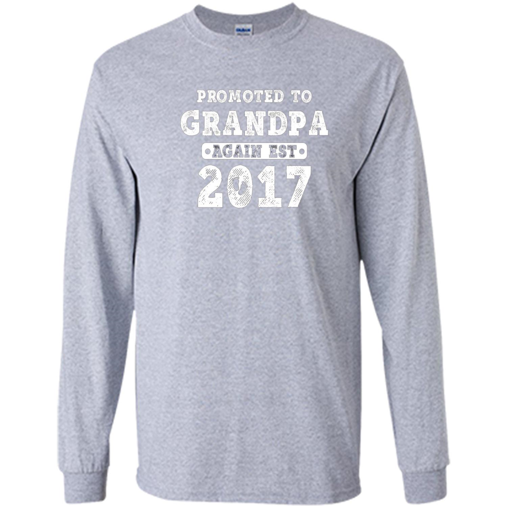 Men's Promoted to Grandpa Again Est. 2017 T-shirt