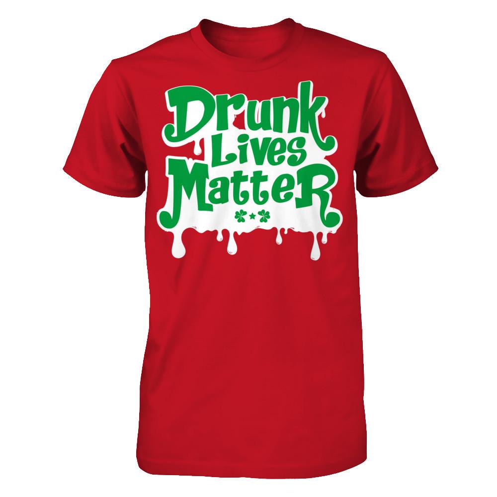 Drunk Lives Matter T-shirt Gildan - Short Sleeve Tee Red