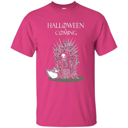 Funny Halloween Is Coming T-shirt Heliconia