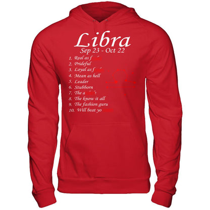 Libra Sep 23 - Oct 22 Gildan - Pullover Hoodie Red