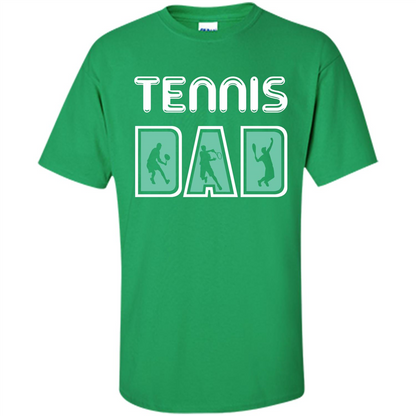 Tennis Lover T-shirt Tennis Dad Irish Green