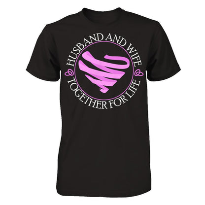 Husband And Wife Together For Life T-shirt Gildan - Short Sleeve Tee Black