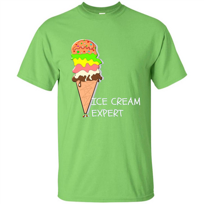 Ice Cream Expert Funny T-Shirt For Ice Cream Lover