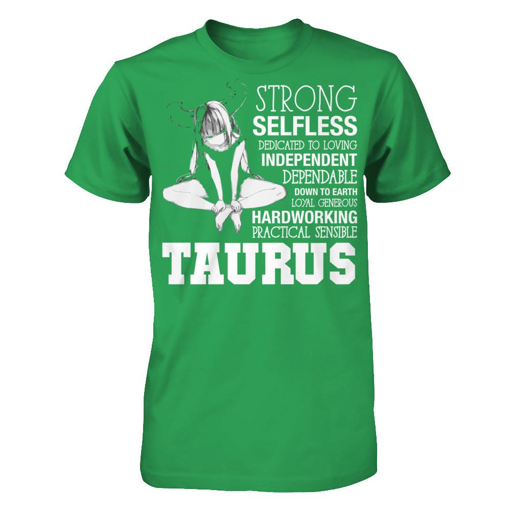 Taurus - Strong, Selfless, Dedicated To Loving, Independent T-shirt Next Level - Unisex Fitted Tee Kelly Green