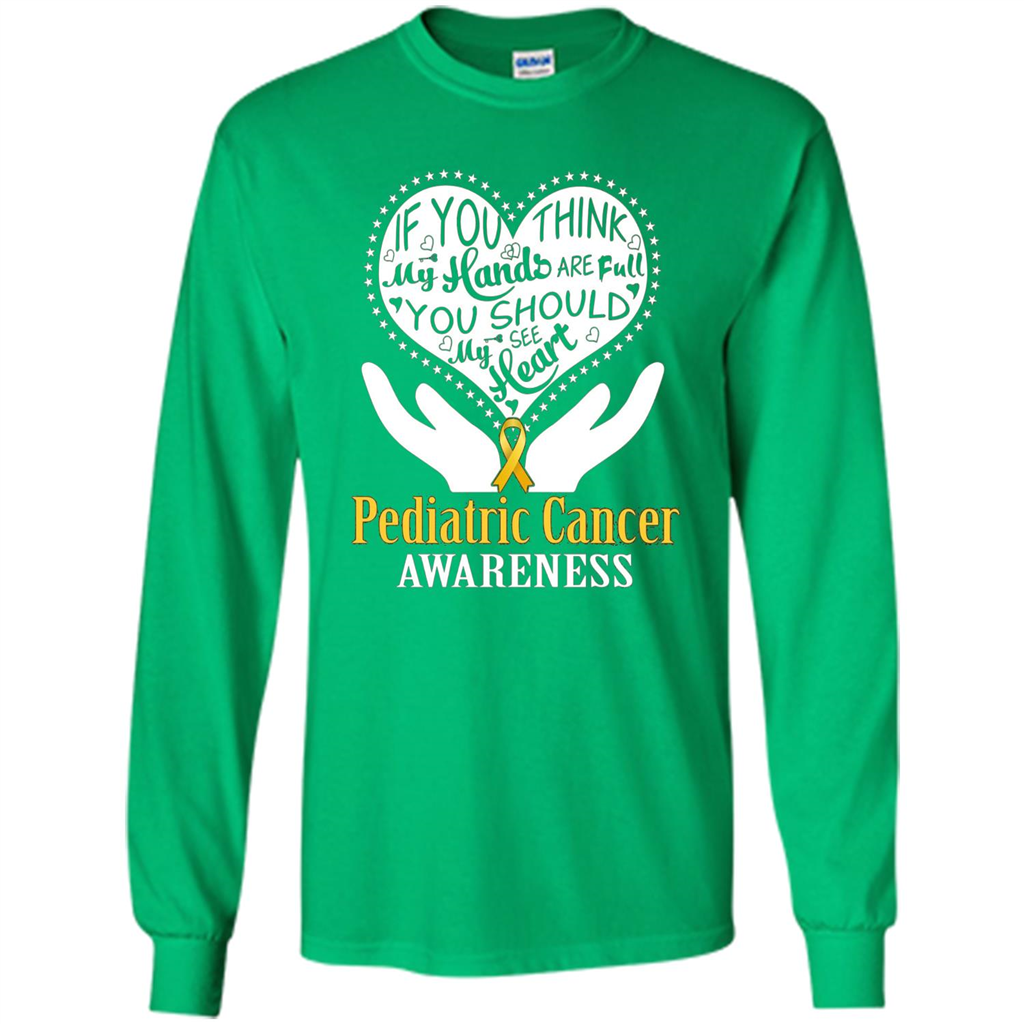 Pediatric Cancer T-shirt Raise Awareness Irish Green