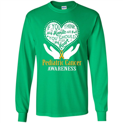 Pediatric Cancer T-shirt Raise Awareness Irish Green