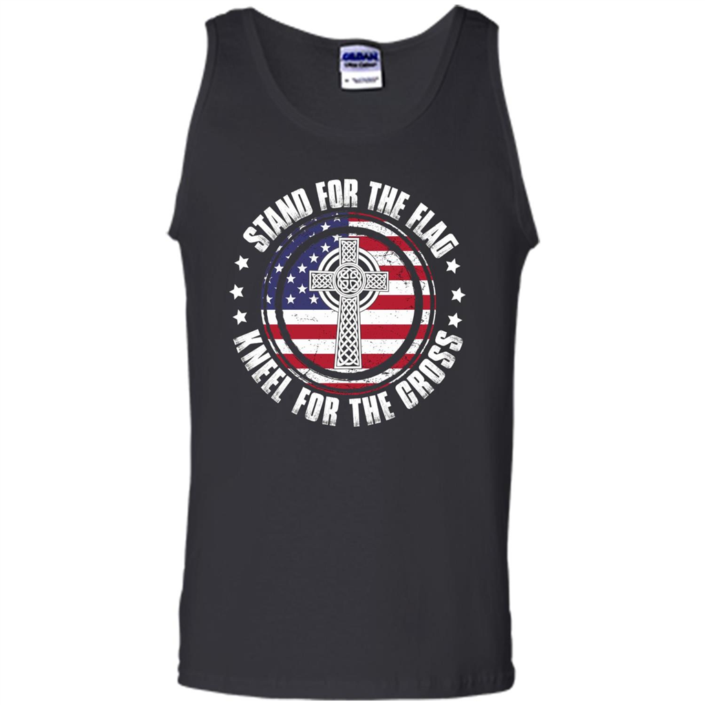 Stand For The Flag Knell For The Cross T-shirt Black