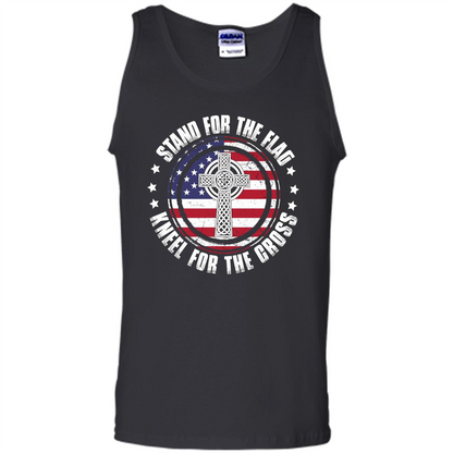 Stand For The Flag Knell For The Cross T-shirt Black