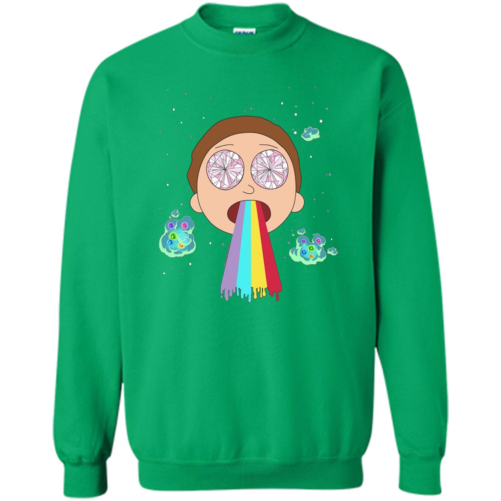 Cartoon Lovers T-shirt Space Morty Irish Green