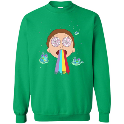 Cartoon Lovers T-shirt Space Morty Irish Green
