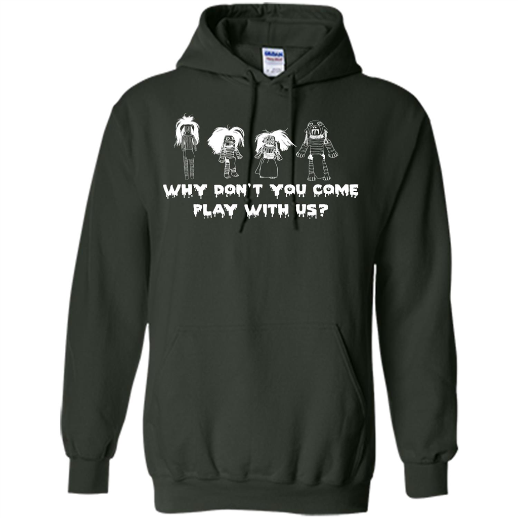 Halloween Creepy Dolls T-Shirt Dolls Forest Green