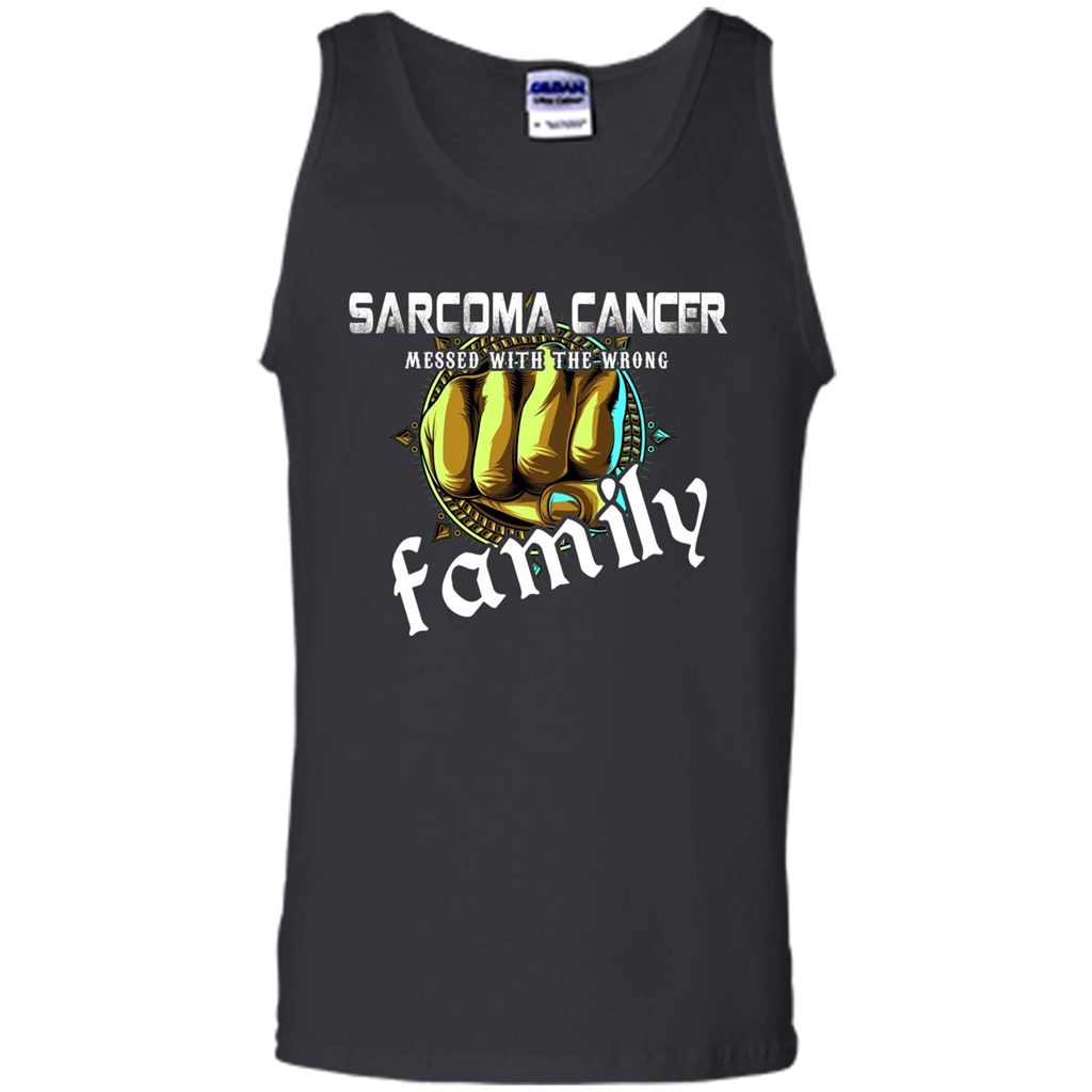 Sarcoma Cancer Messed With The Wrong Family T-shirt Black